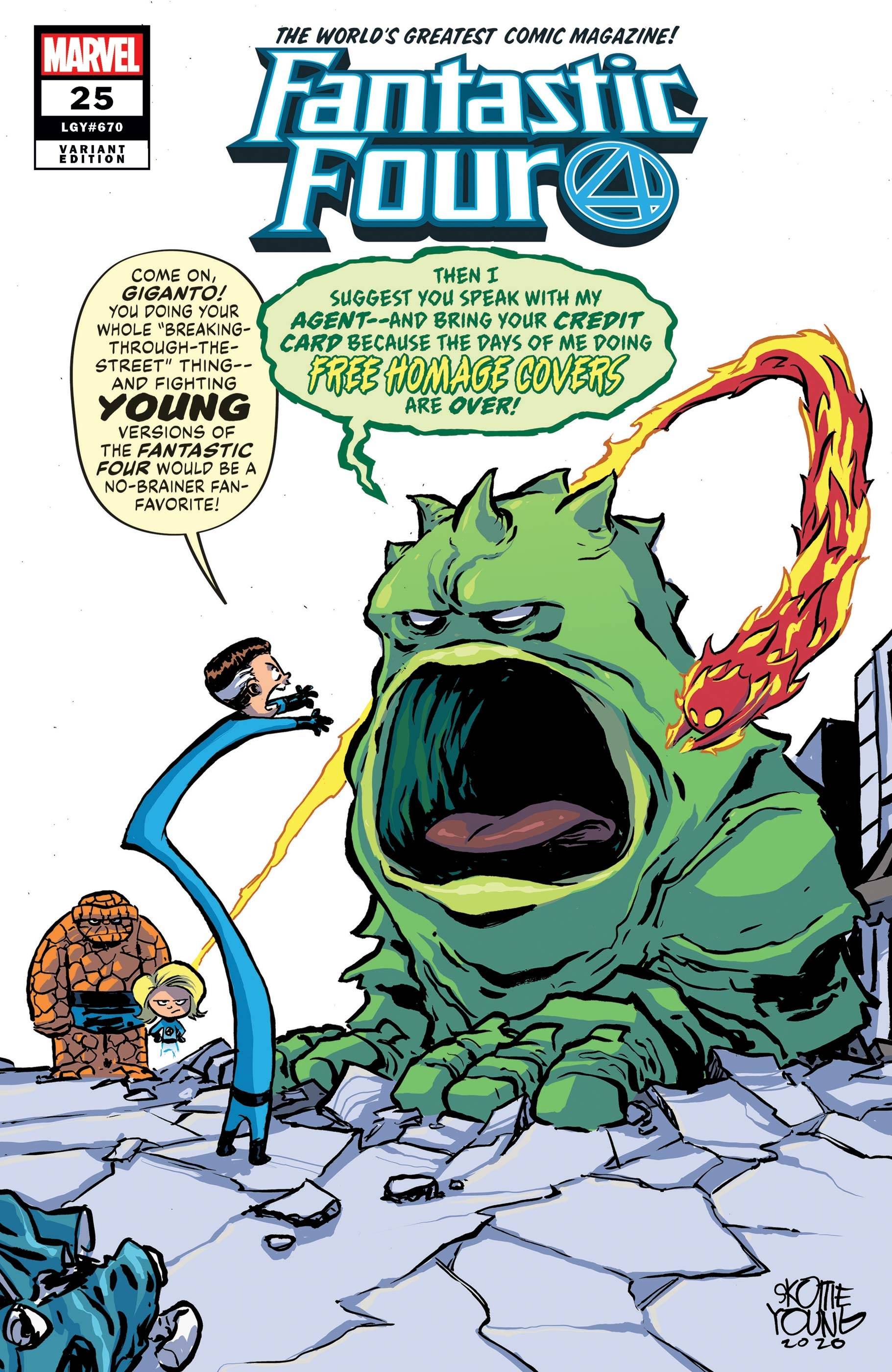 FANTASTIC FOUR #25 YOUNG VAR EMP – Comics Games And Coffee