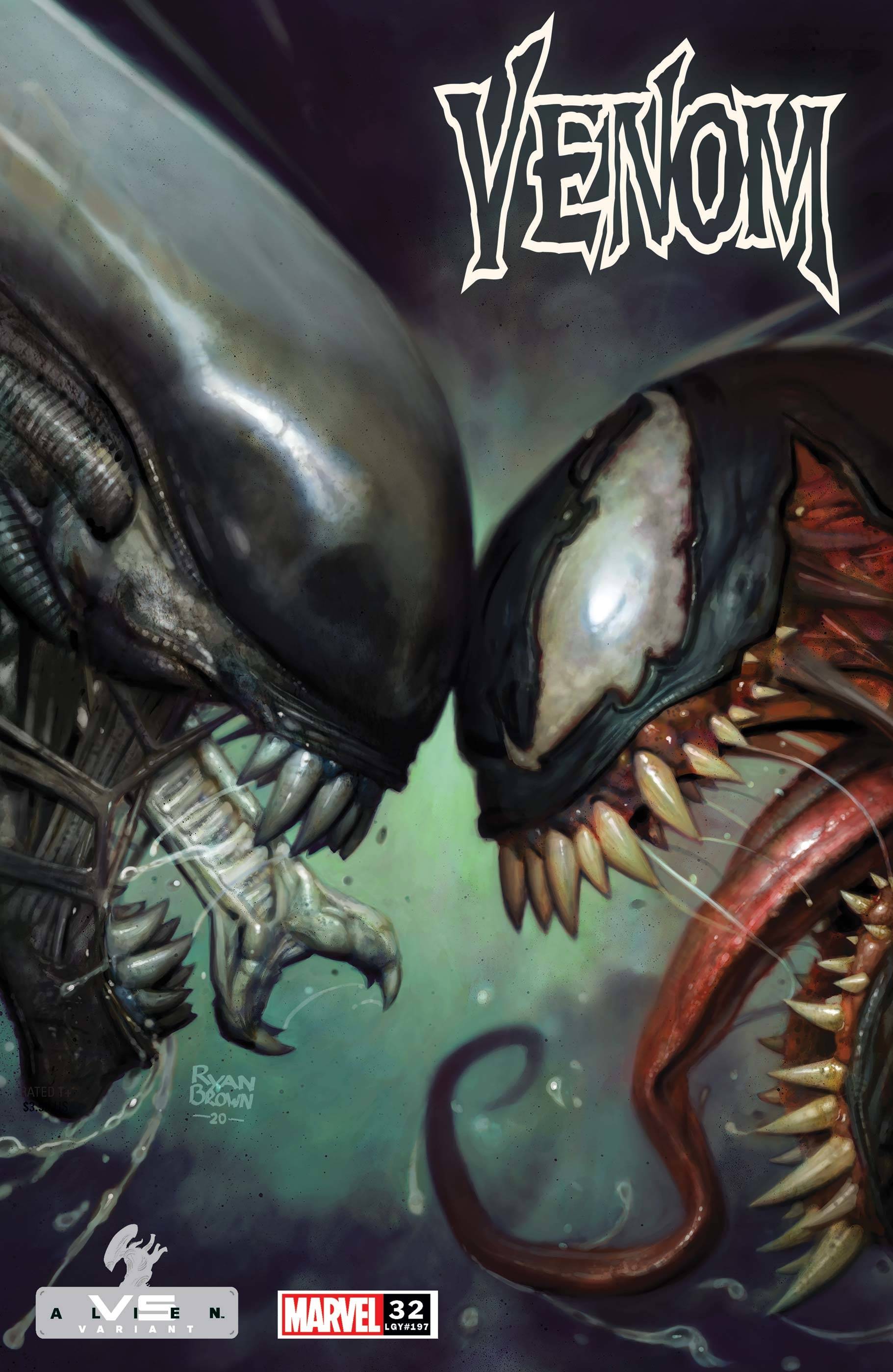 VENOM #32 BROWN MARVEL VS ALIEN VAR KIB – Comics Games And Coffee