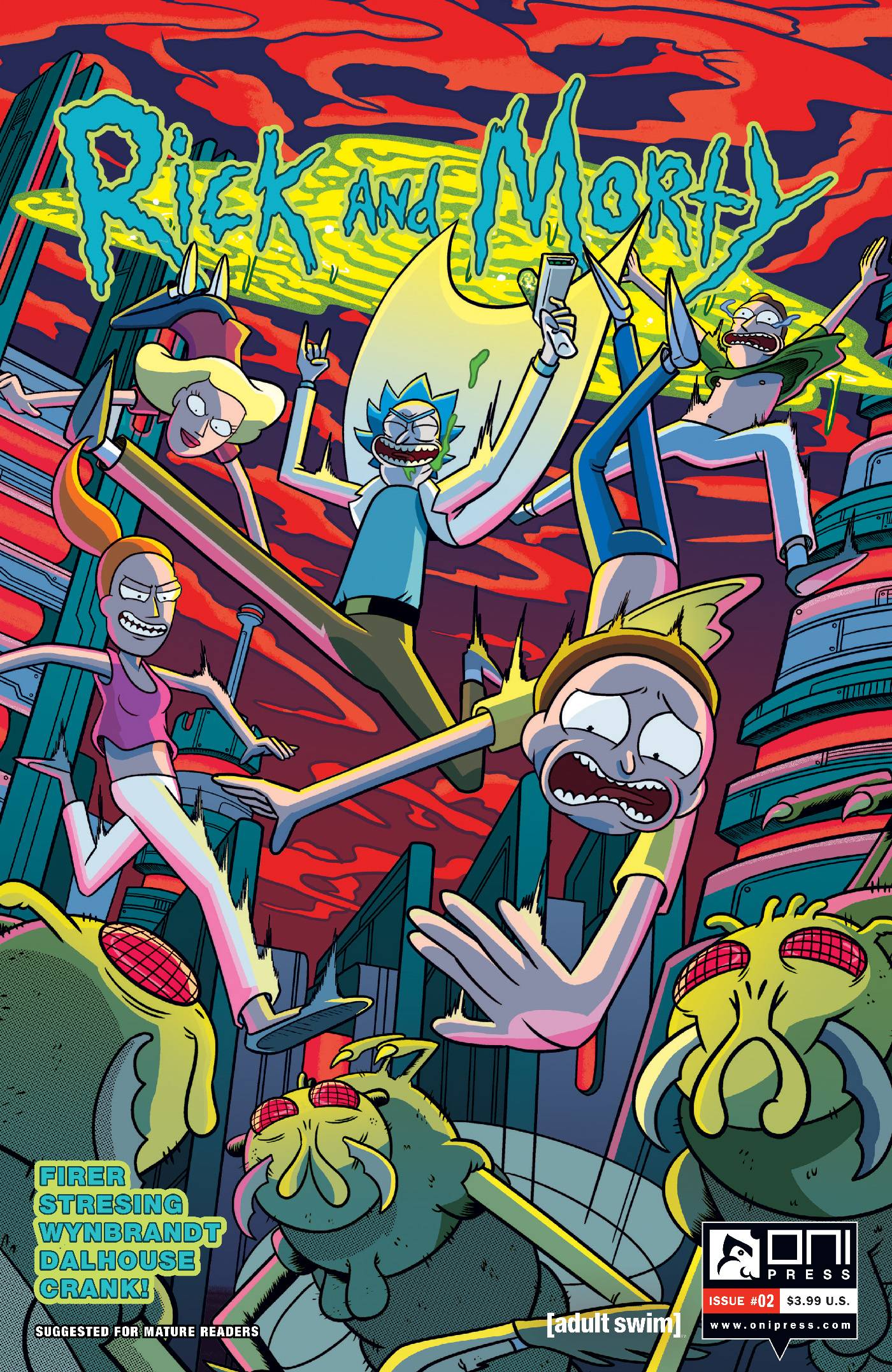 Rick and Morty comic second (2nd) printing issue #2, Rare 2024