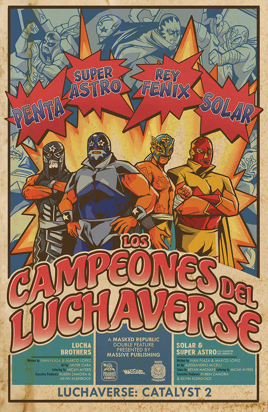 Luchaverse #2 Catalyst Cover E 10 Copy Variant Edition Poster Homage (Mature)