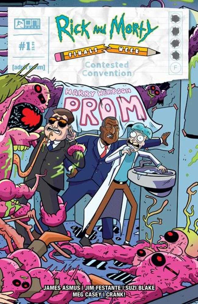 Rick And Morty Finals Week Contested Convention #1 (One Shot) Cover C 1 in 10 Marc Ellerby Interlocking Variant (Mature)