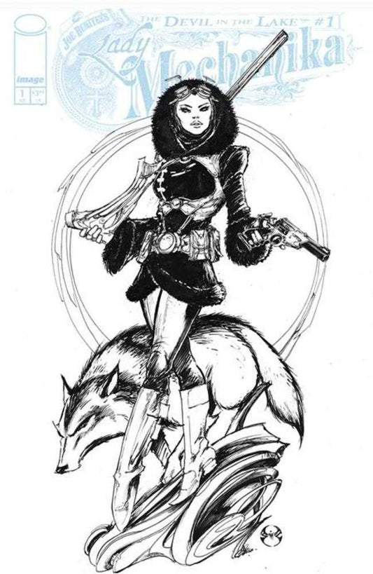 Lady Mechanika The Devil In The Lake #1 (Of 4) Cover C 1 in 10 Joe Benitez Black & White Variant