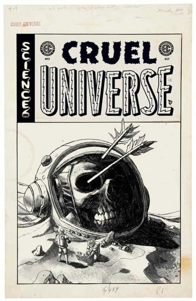 EC Cruel Universe #3 (Of 5) Cover D Inc 1:20 Dave Johnson Black & White Artist Edition Variant (Mature)