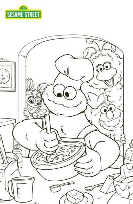 Sesame Street #3 (Of 4) Cover C Alison Acton Coloring Book Variant