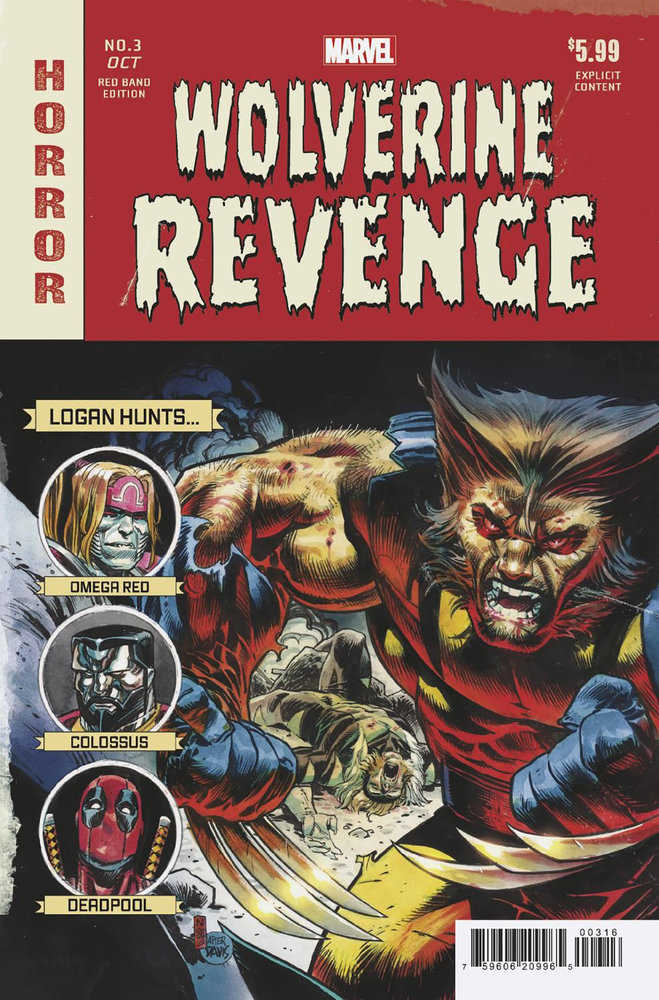 Wolverine: Revenge - Red Band #3 Nic Klein Homage Variant [Polybagged] 25 COPY INCV