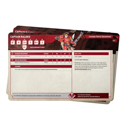 Datasheet Cards - Blood Angels