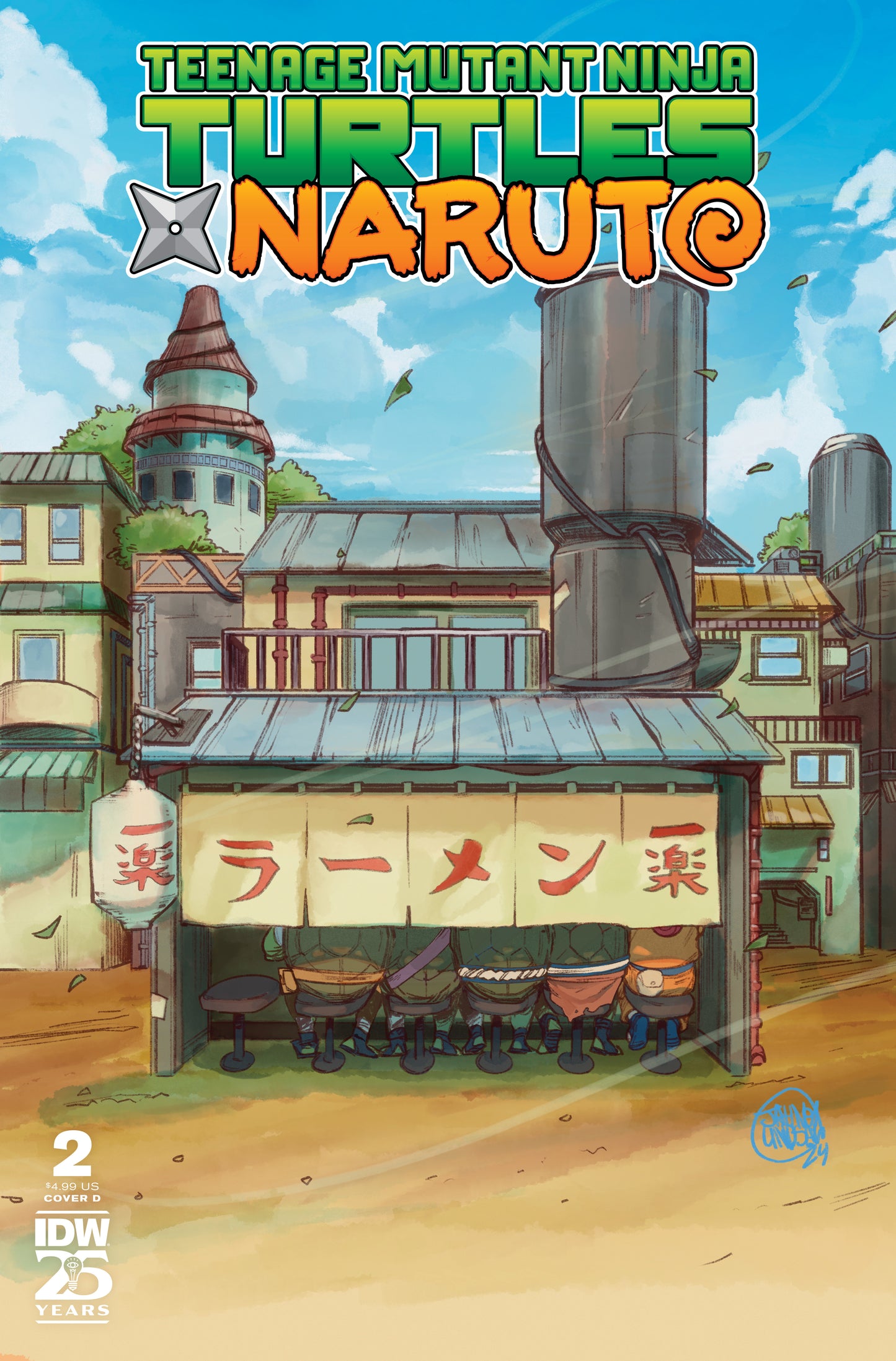 Teenage Mutant Ninja Turtles X Naruto #2 Cover D Lindsay