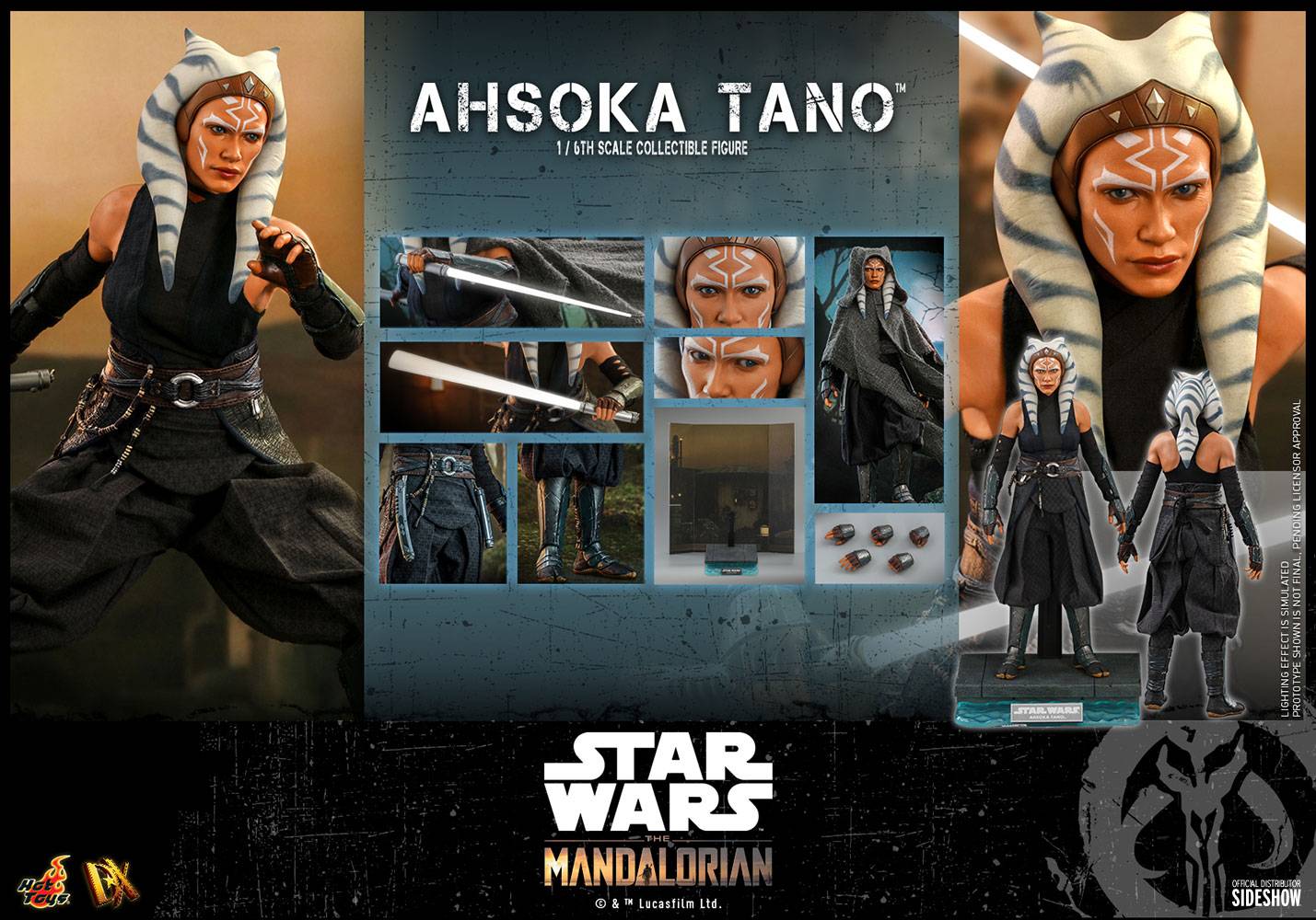 HOT TOYS SW MANDALORIAN 1/6 SCALE AHSOKA TANO FIG