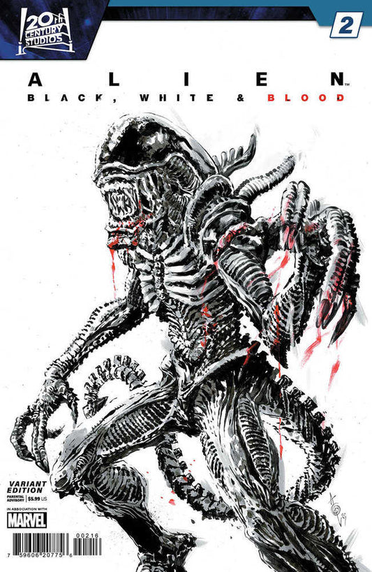 Alien: Black, White & Blood #2 Alan Quah Variant 1:25