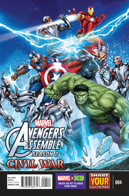 MARVEL UNIVERSE AVENGERS ASSEMBLE CIVIL WAR #4 COVER