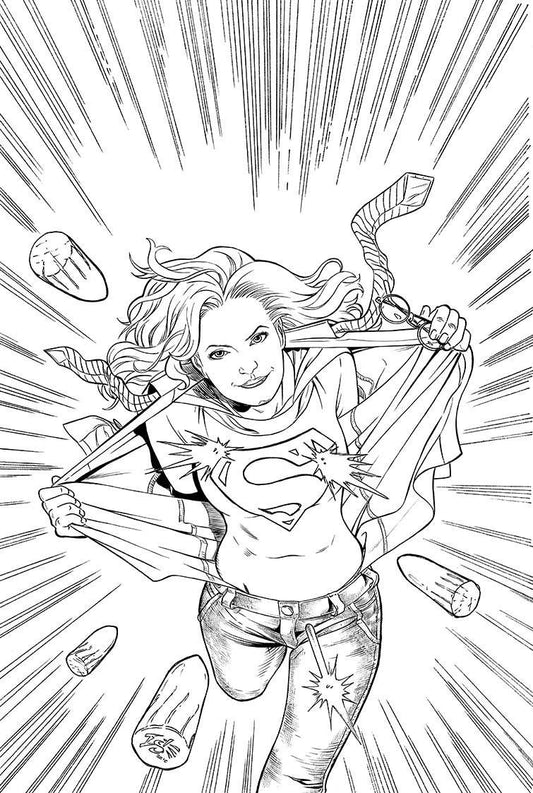 COLOURING DC SUPERGIRL TP COVER