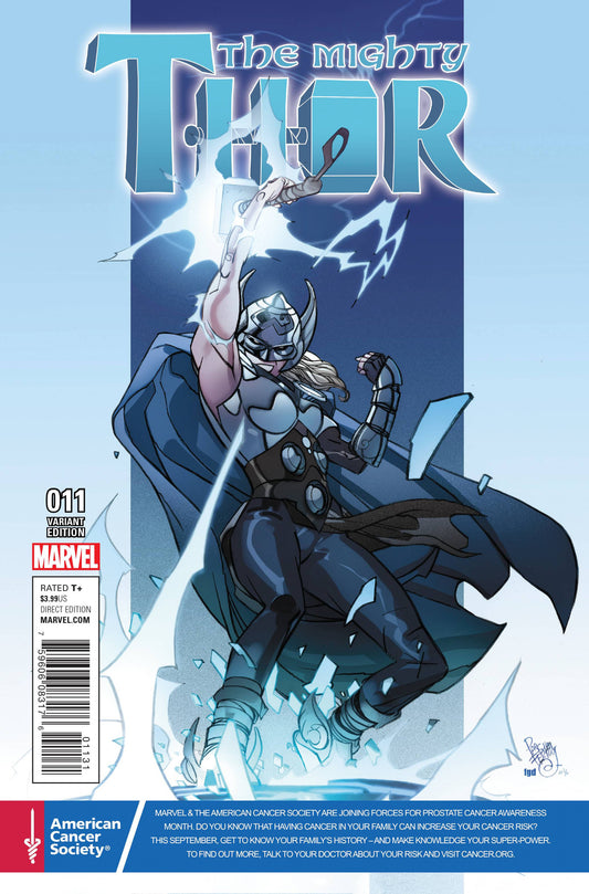 MIGHTY THOR #11 FERRY PRSTE CNCR AWARE VAR COVER