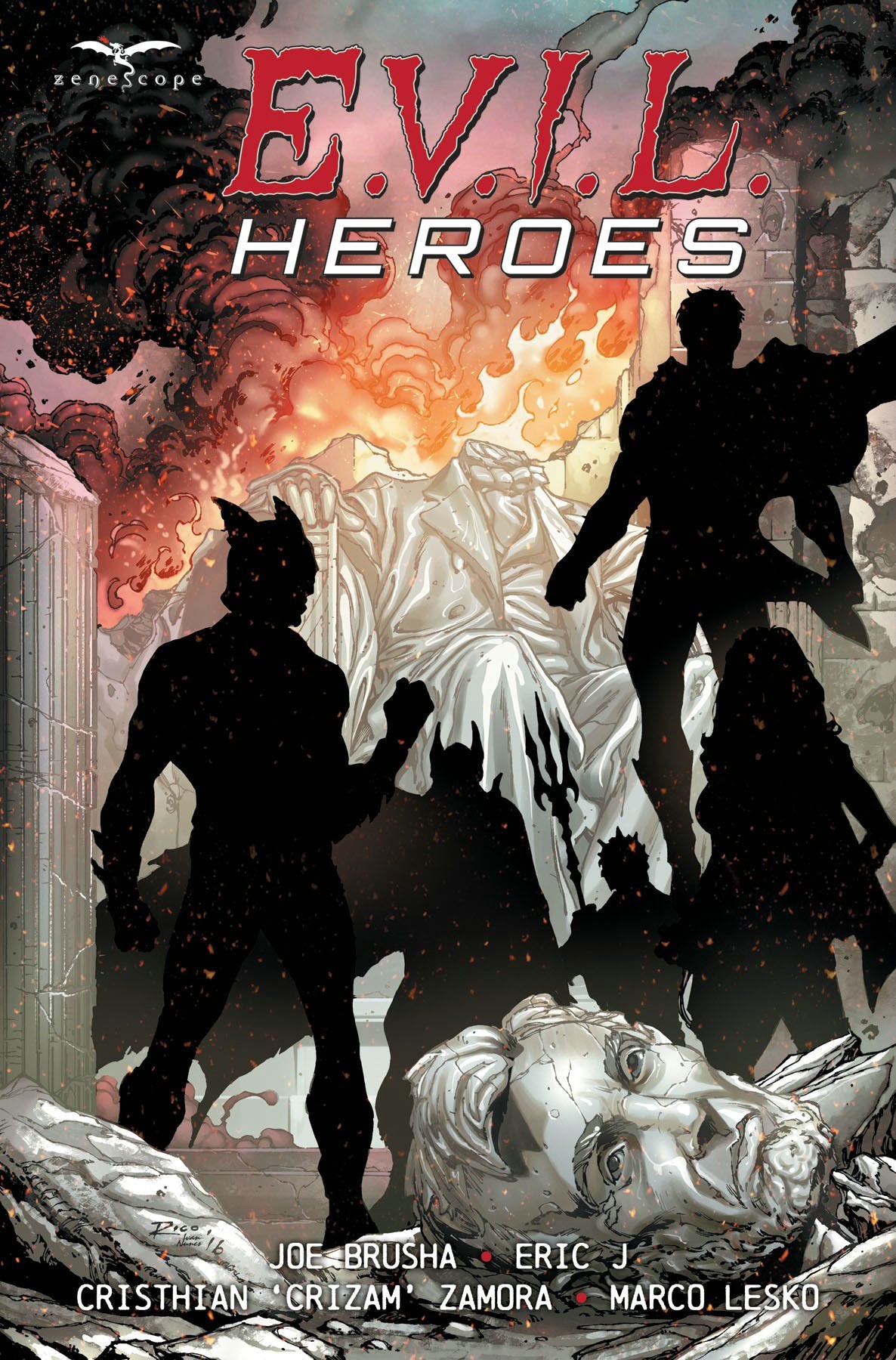 EVIL HEROES TP COVER