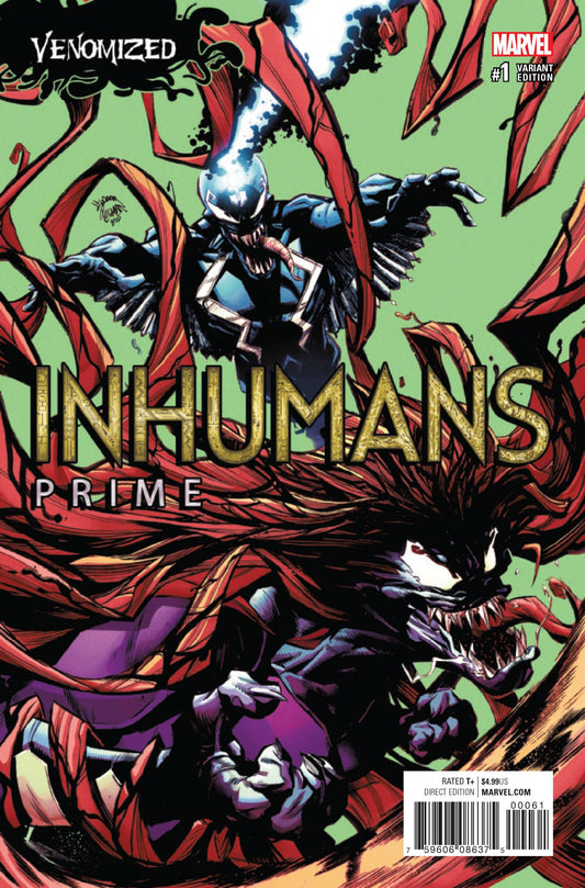 INHUMANS PRIME #1 STEGMAN VENOMIZED VAR COVER