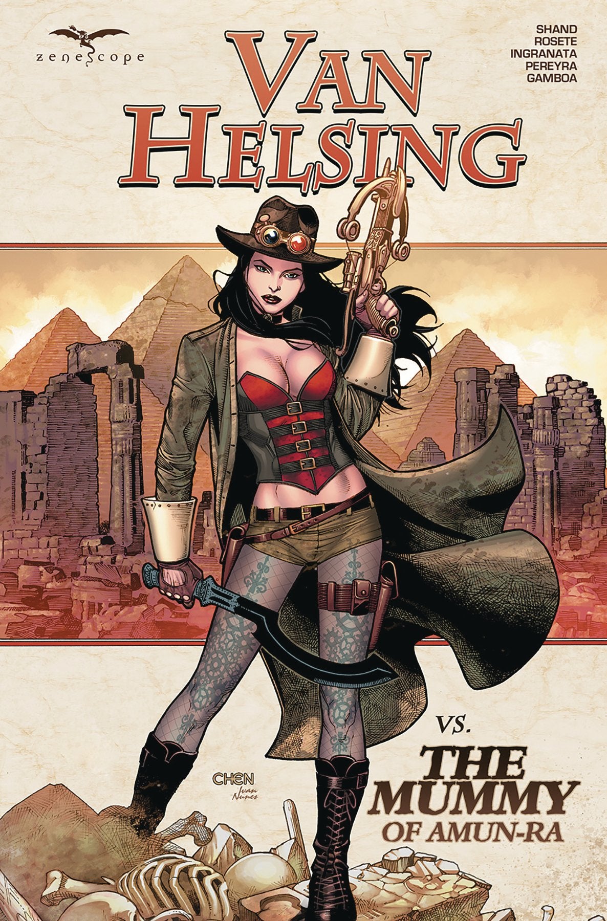 VAN HELSING VS THE MUMMY OF AMUN RA TP COVER