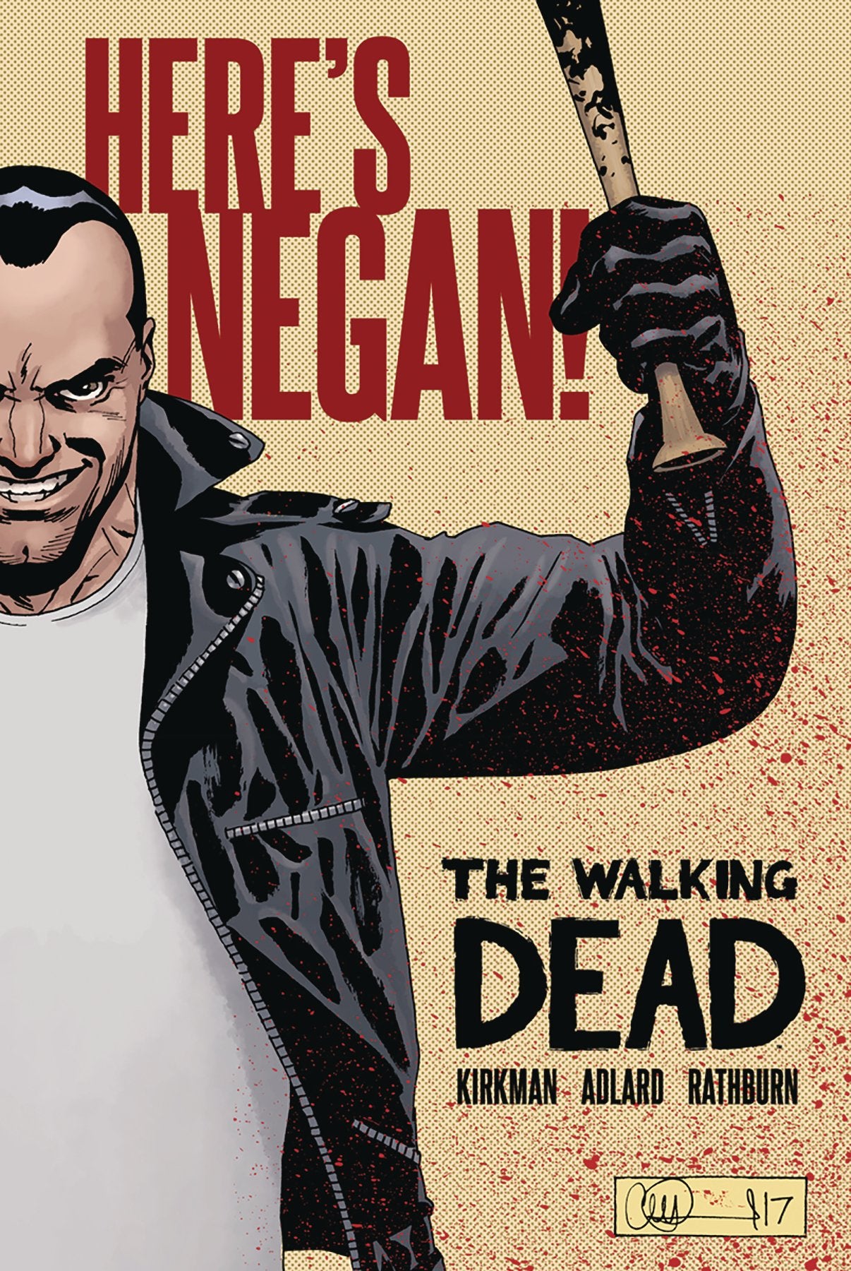 WALKING DEAD HERES NEGAN HC (MR) COVER