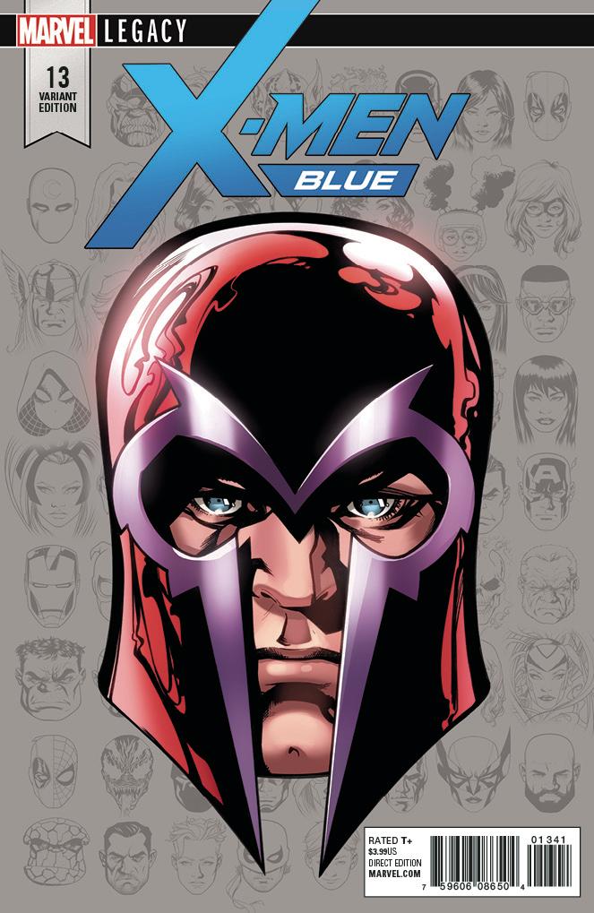 X-MEN BLUE #13 MCKONE LEGACY HEADSHOT VAR LEG COVER