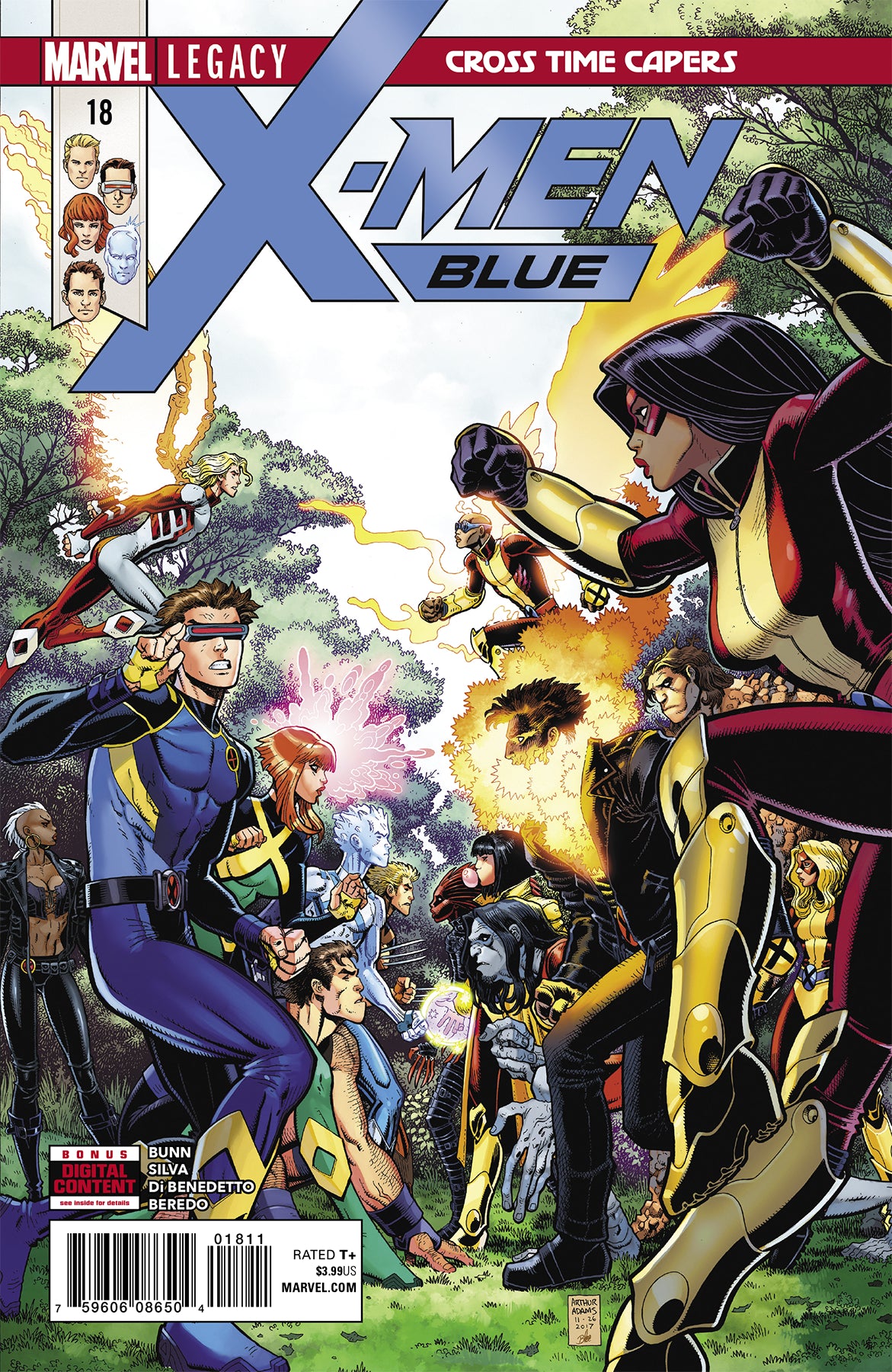 X-MEN BLUE #18 LEG COVER