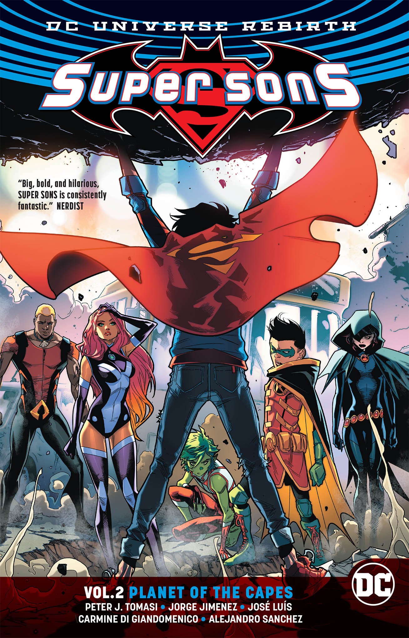 SUPER SONS TP VOL 02 PLANET OF THE CAPES REBIRTH COVER