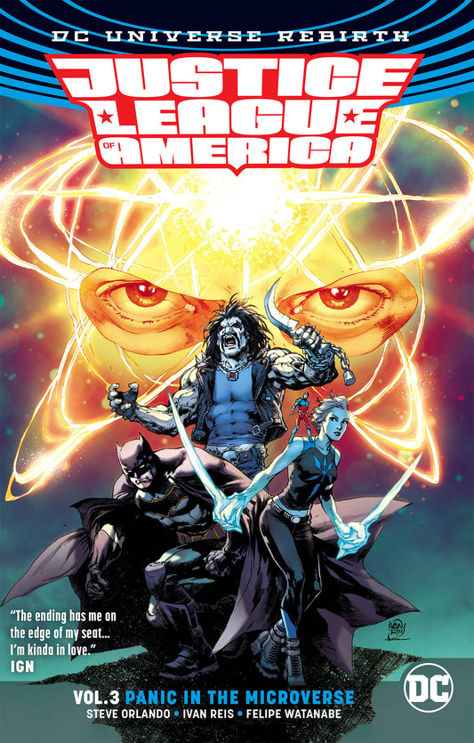 JUSTICE LEAGUE OF AMERICA TP VOL 03 PANIC MICROVERSE REBIRTH COVER