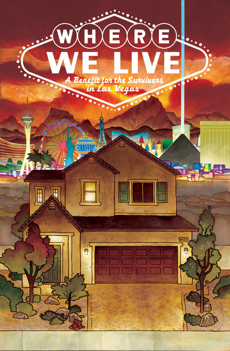 WHERE WE LIVE LAS VEGAS SHOOTING BENEFIT ANTHOLOGY TP COVER