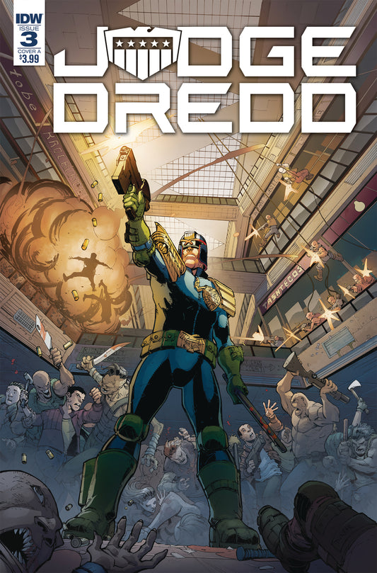 JUDGE DREDD UNDER SIEGE #3 (OF 4) CVR A DUNBAR COVER