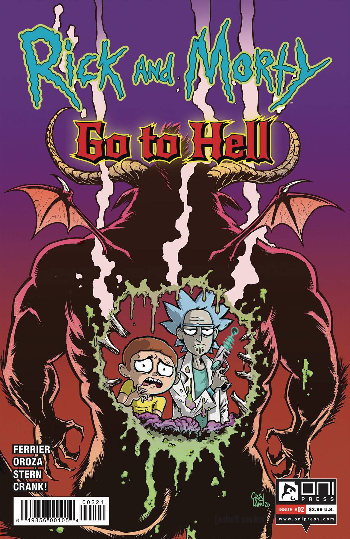 RICK AND MORTY GO TO HELL #2 CVR B CROSLAND