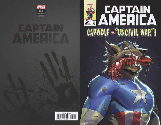 CAPTAIN AMERICA #24 ANDOLFO CAP WOLF HORROR VAR