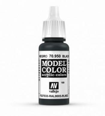 Vallejo AV Vallejo Model Color 17ml - Matt Black