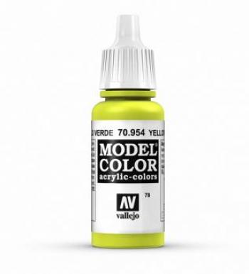 Vallejo AV Vallejo Model Color 17ml - Yellow Green