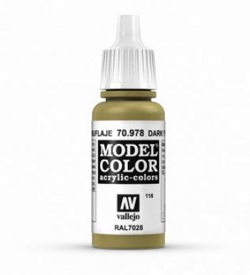 Vallejo AV Vallejo Model Color 17ml - Dark Yellow