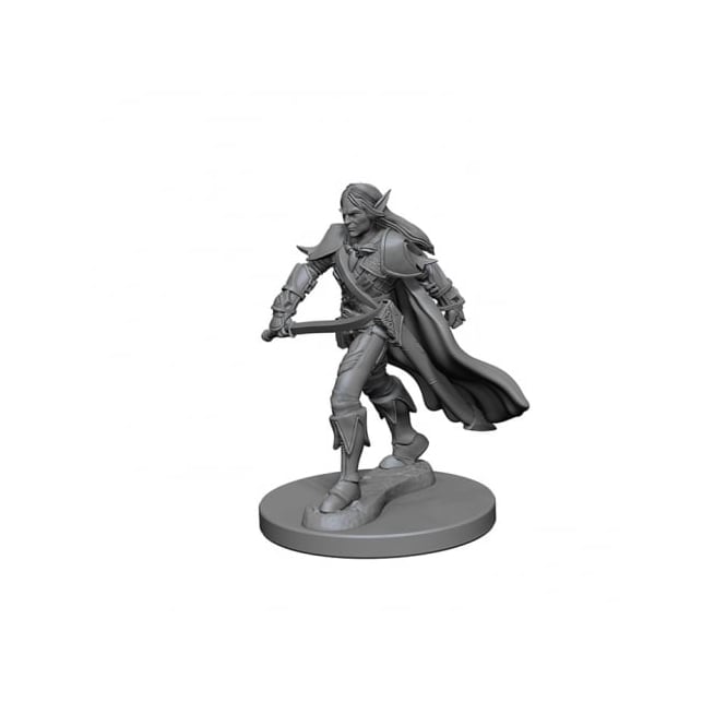 Elf Male Fighter : Pathfinder Deep Cuts Unpainted Miniatures (W1)